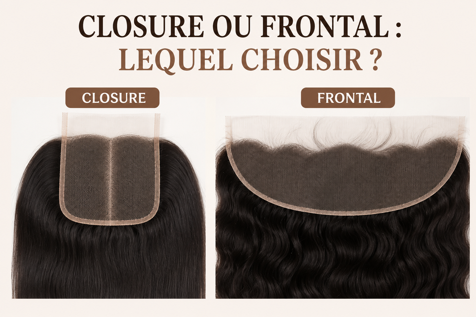 CLOSURE VS FRONTAL : QUEL EST LE MEILLEUR CHOIX POUR VOUS ?
