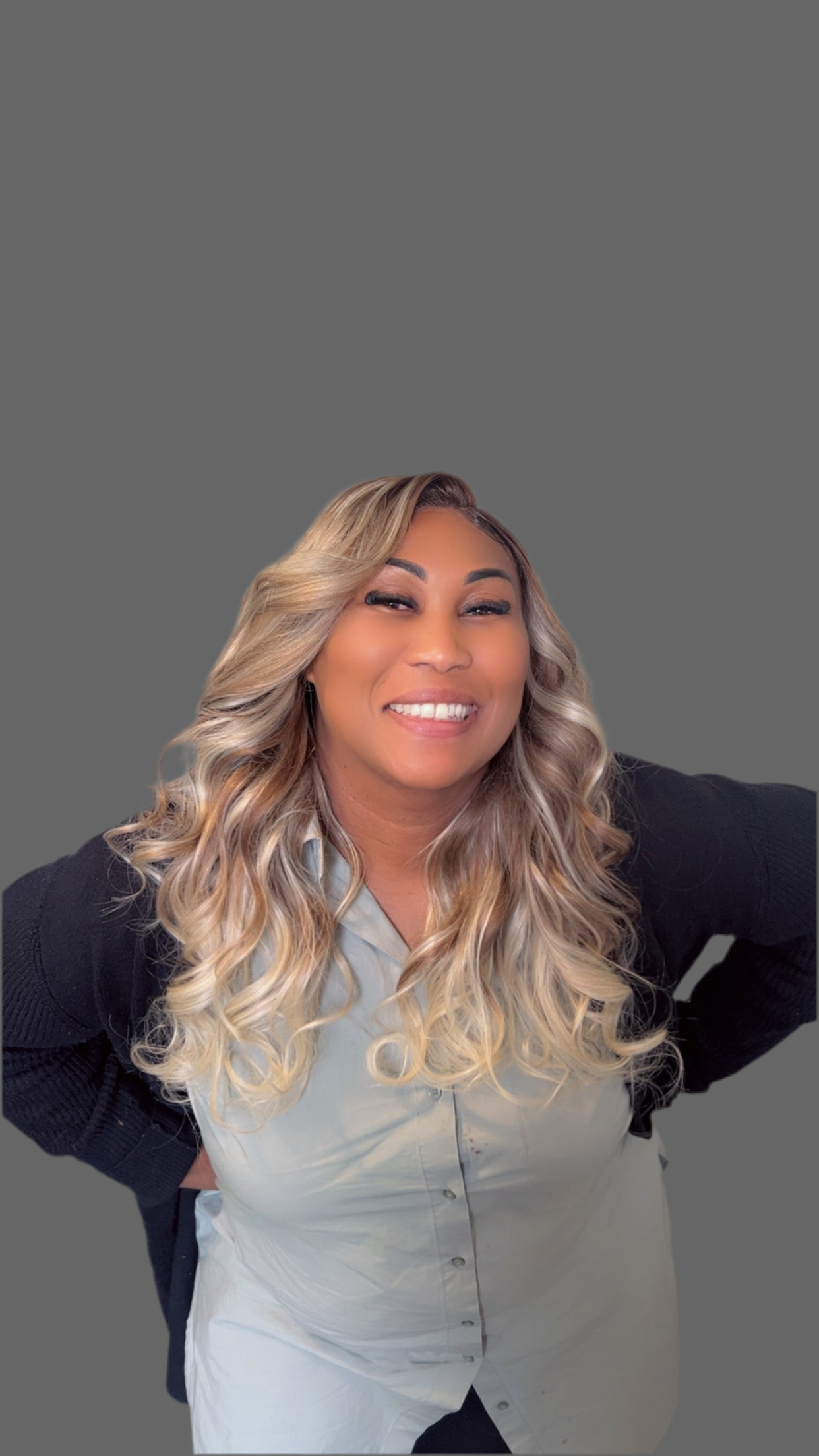 Long blonde virgin hair wig