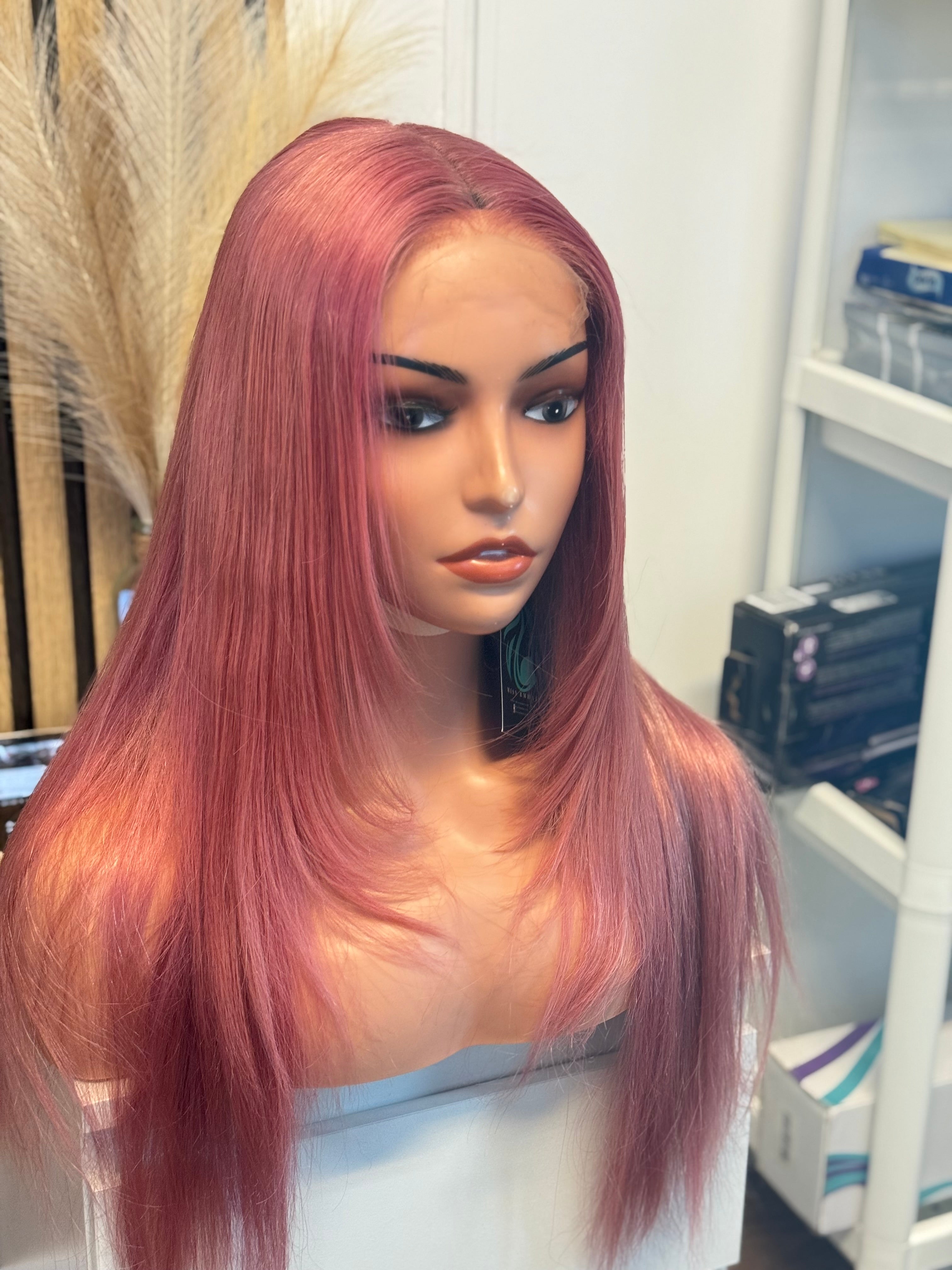 Perruque cheveux vierges - Arianne rose HD lace