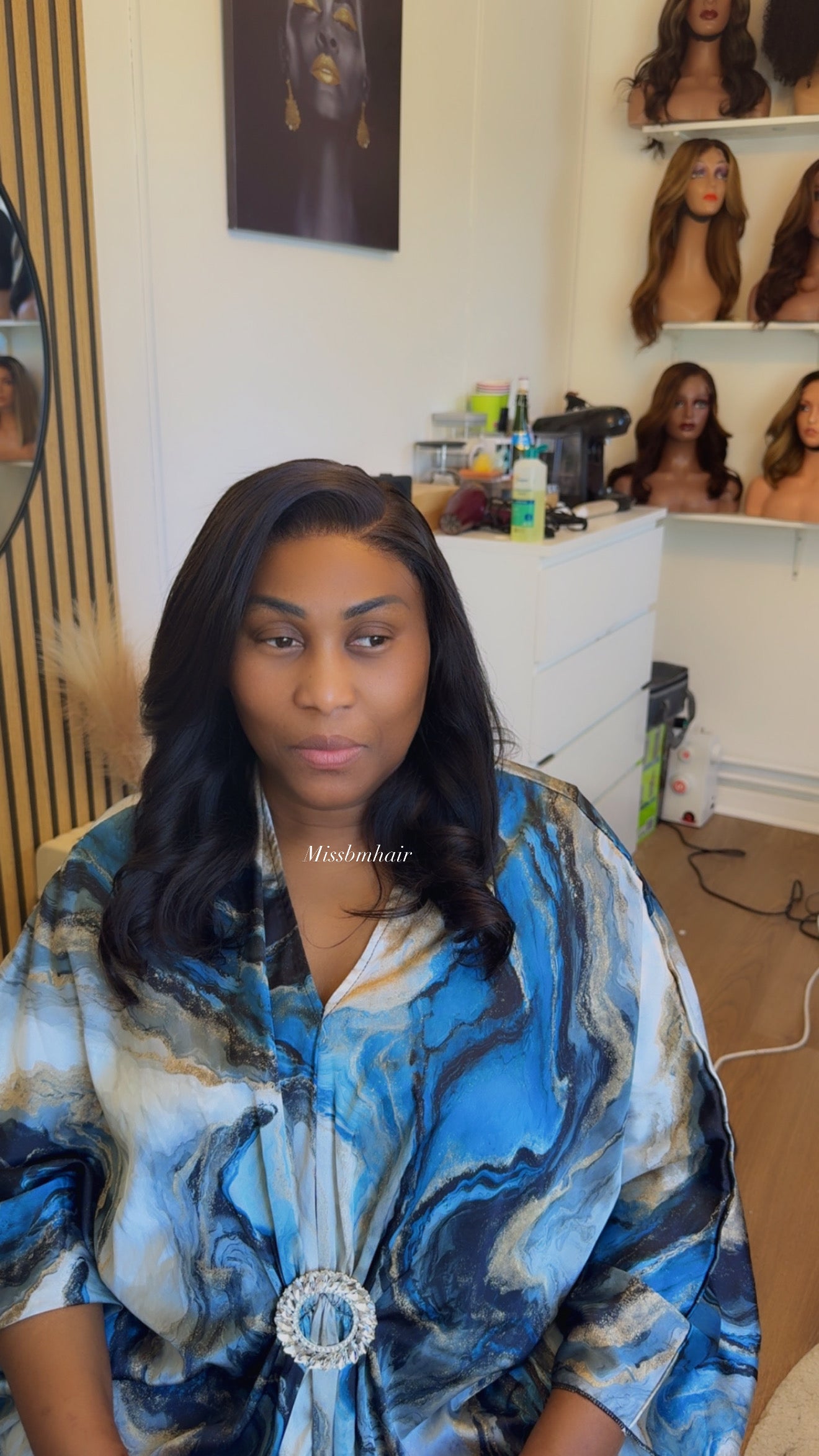 Perruque cheveux humains vierges - mimie HD prête à porter sans colle
