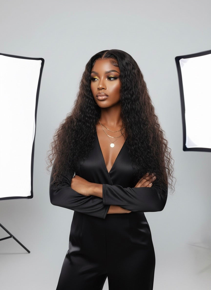 Virgin human hair wig-queen water wave