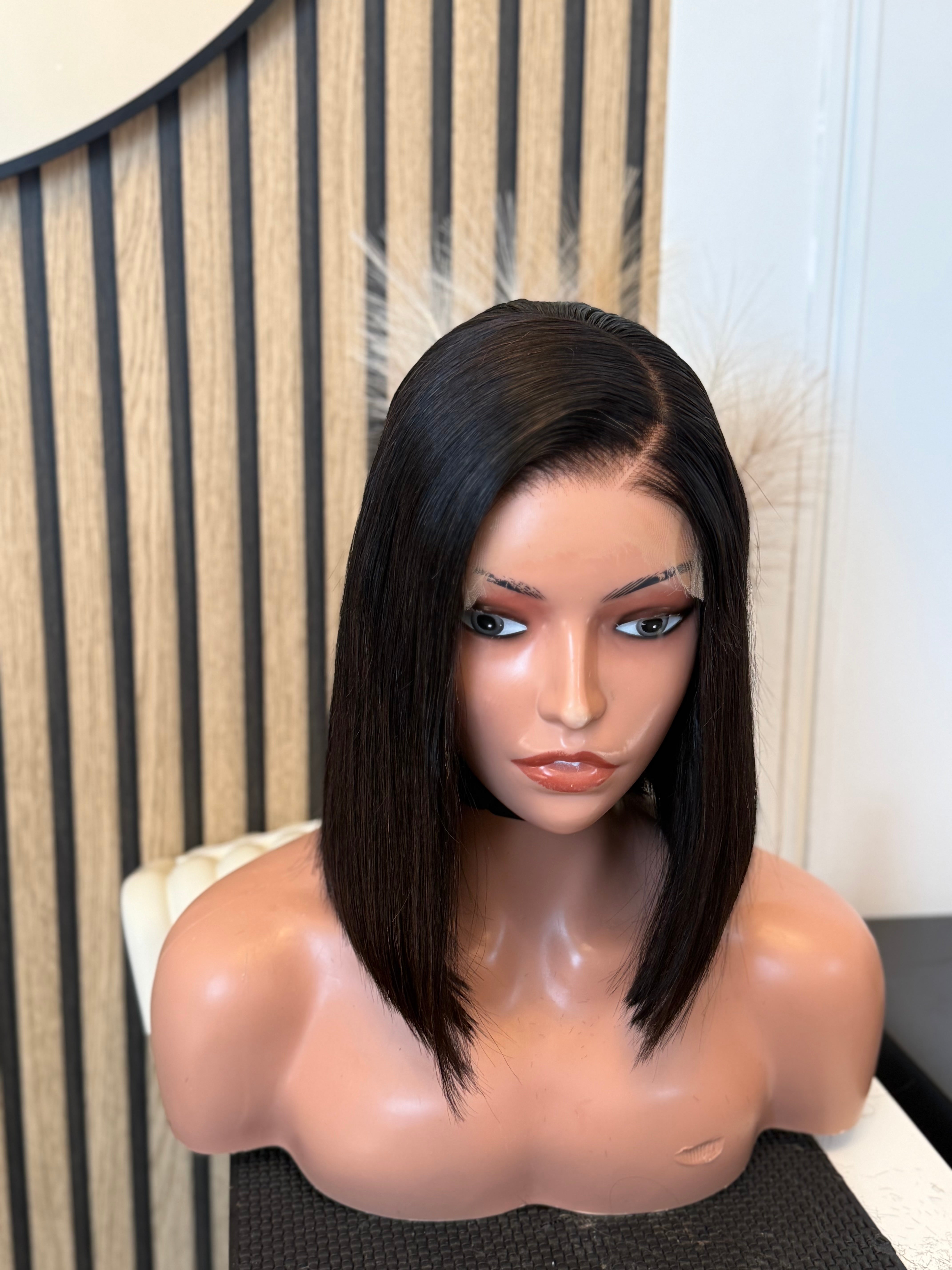 Perruque cheveux vierges 1 prêt à porter HD transparent lace glueless