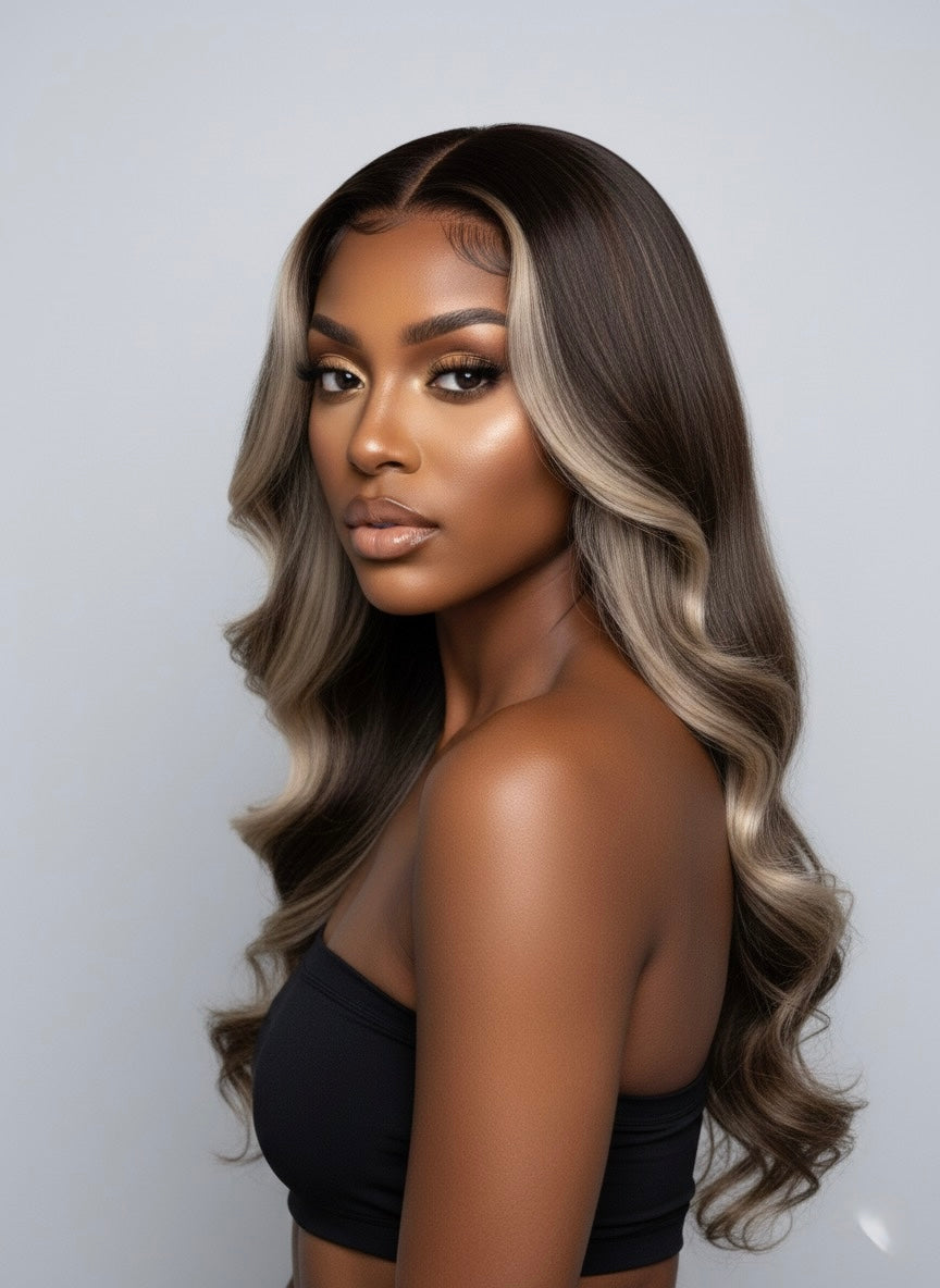 Perruque femme cheveux vierges-Adeline HD glueless