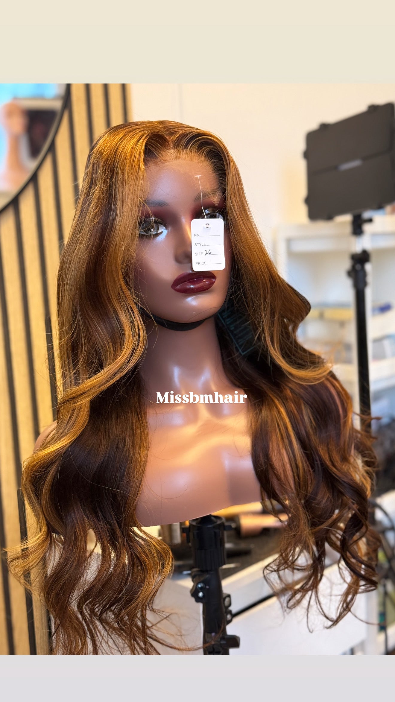 Perruque Glueless Marron HD Lace – Cheveux Vierges Naturels | Stacy