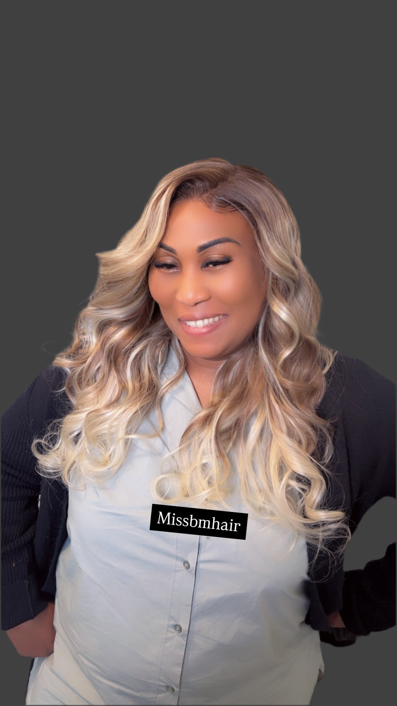 Long blonde virgin hair wig