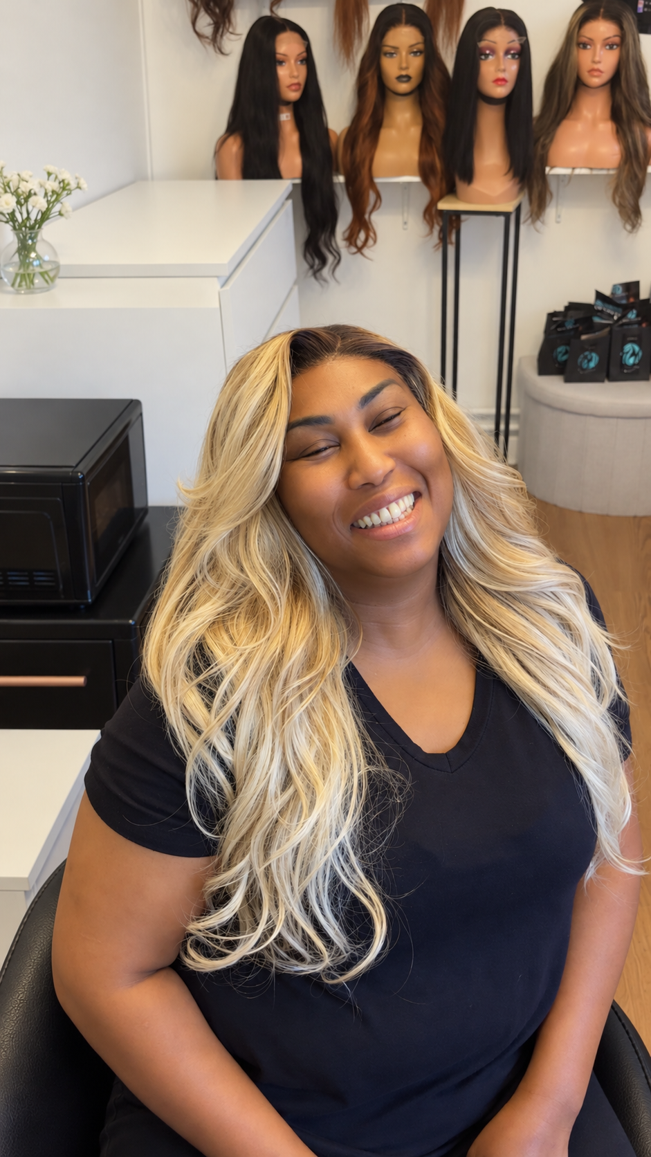 Perruque blonde body wave cheveux vierges sur bonnet BM WigFlex – MissBMhair (photo 4)