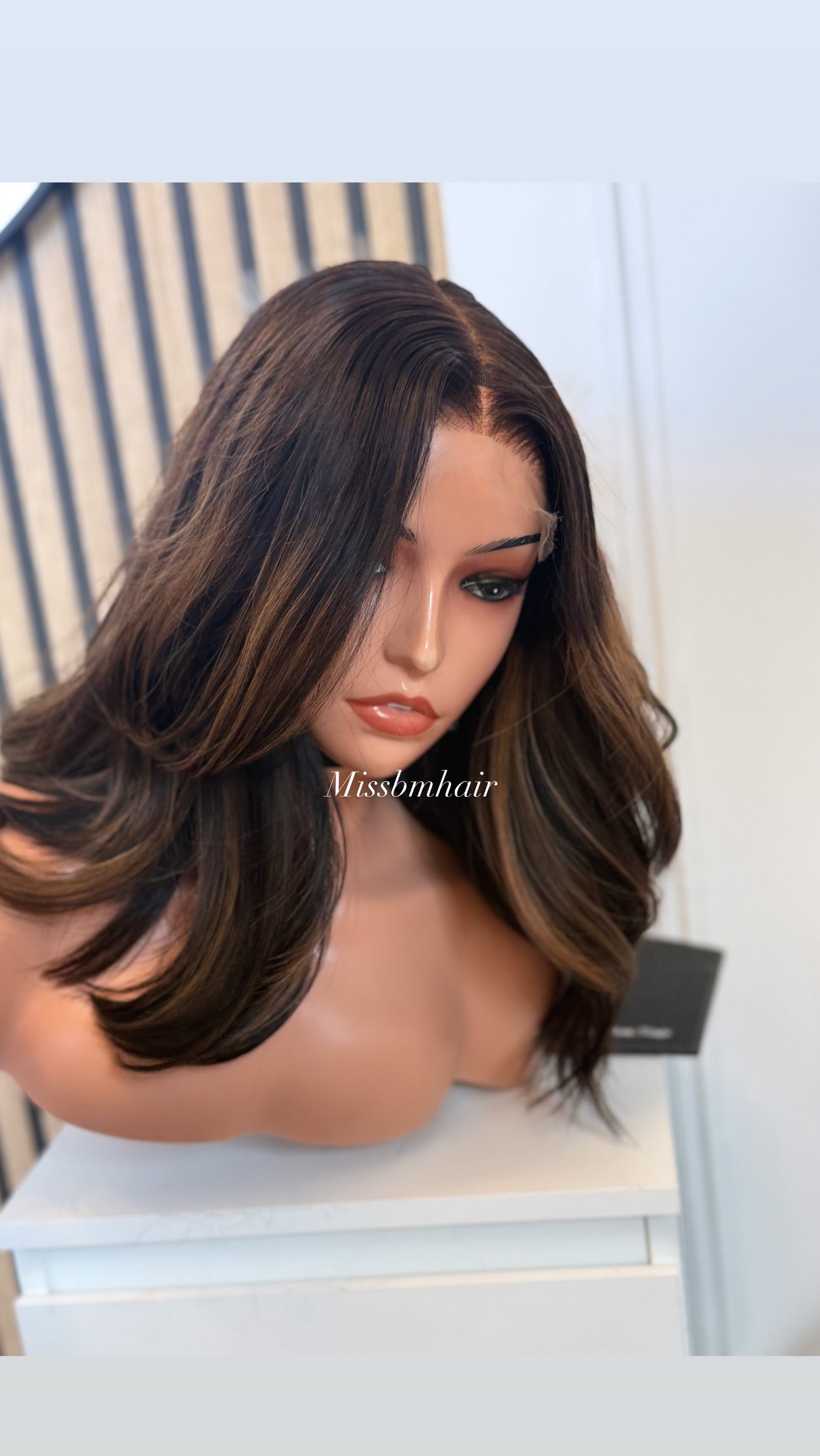 Perruque cheveux vierges - brie HD lace glueless ready sans colle