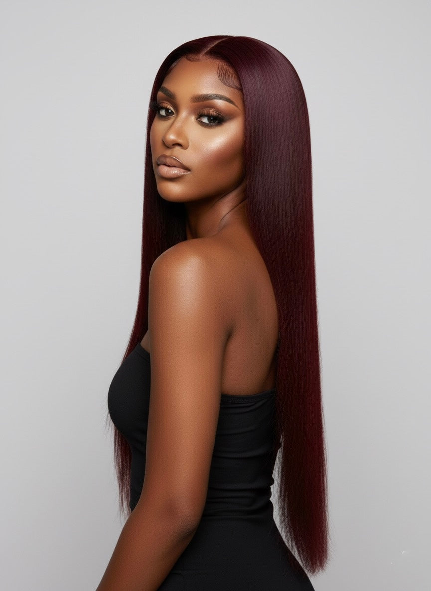 Perruques cheveux vierges -Claudia Lisse (raid )sans colle HD lace