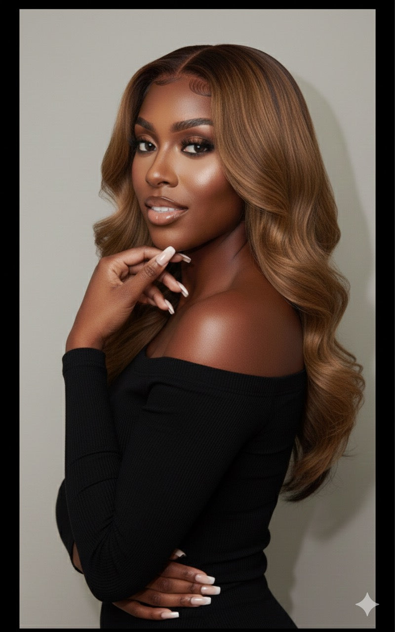 Perruque cheveux vierges- kristy blond HD lace glueless