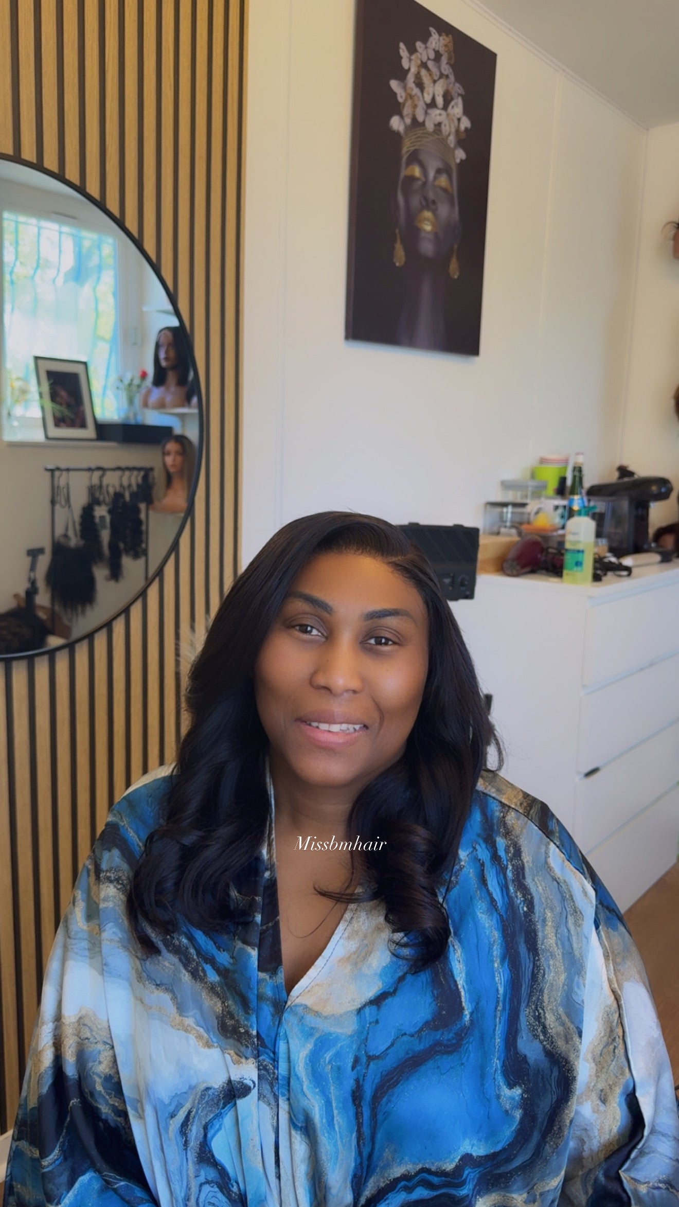 Perruque cheveux humains vierges - mimie HD prête à porter sans colle