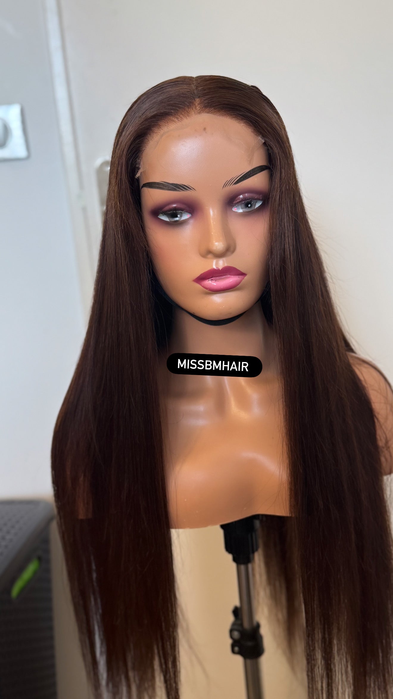 Perruque cheveux vierges - Dinas HD glueless marron