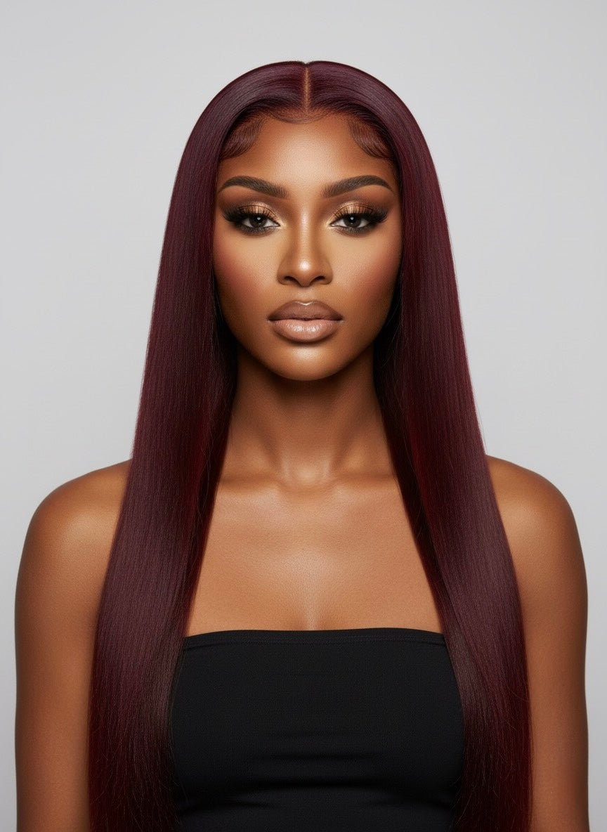 Perruques cheveux vierges -Claudia Lisse (raid )sans colle HD lace