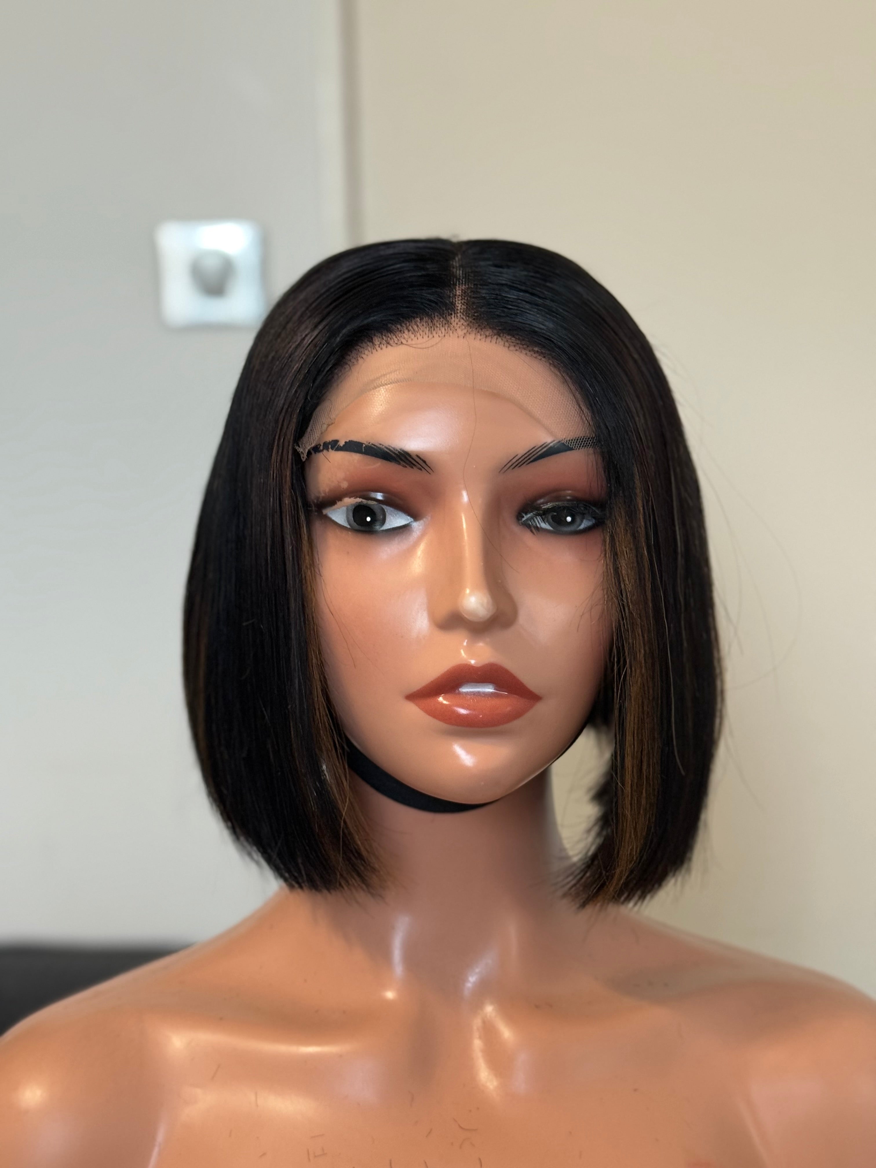 Perruque cheveux vierges- Nicky Bob glueless