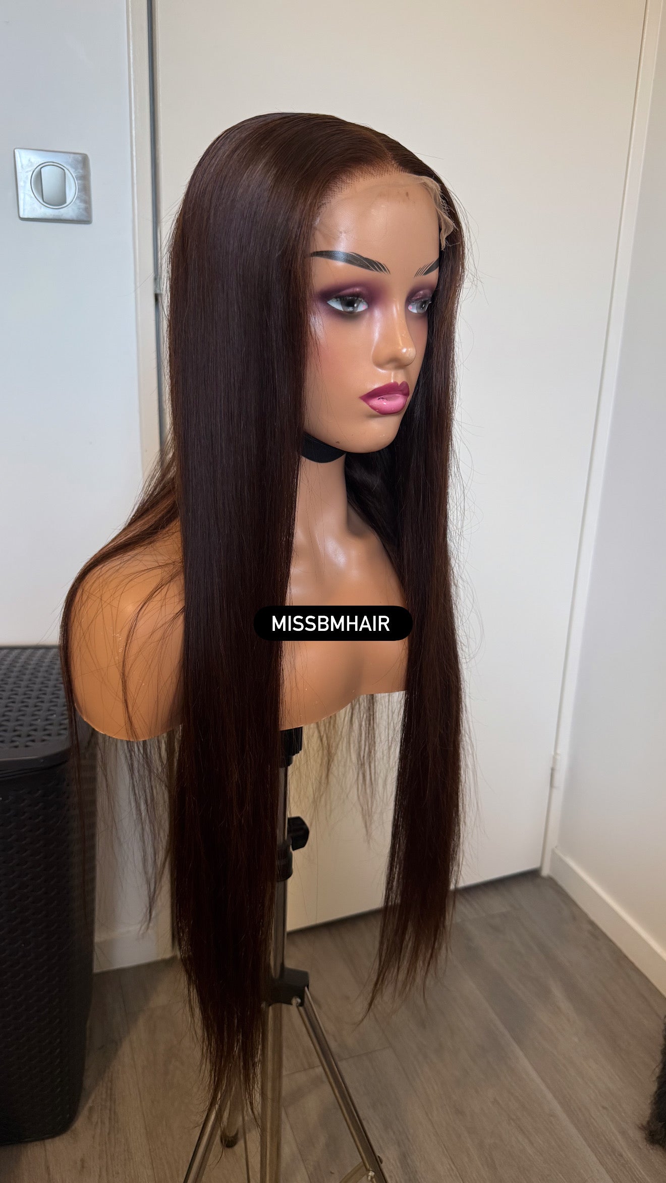 Perruque cheveux vierges - Dinas HD glueless marron