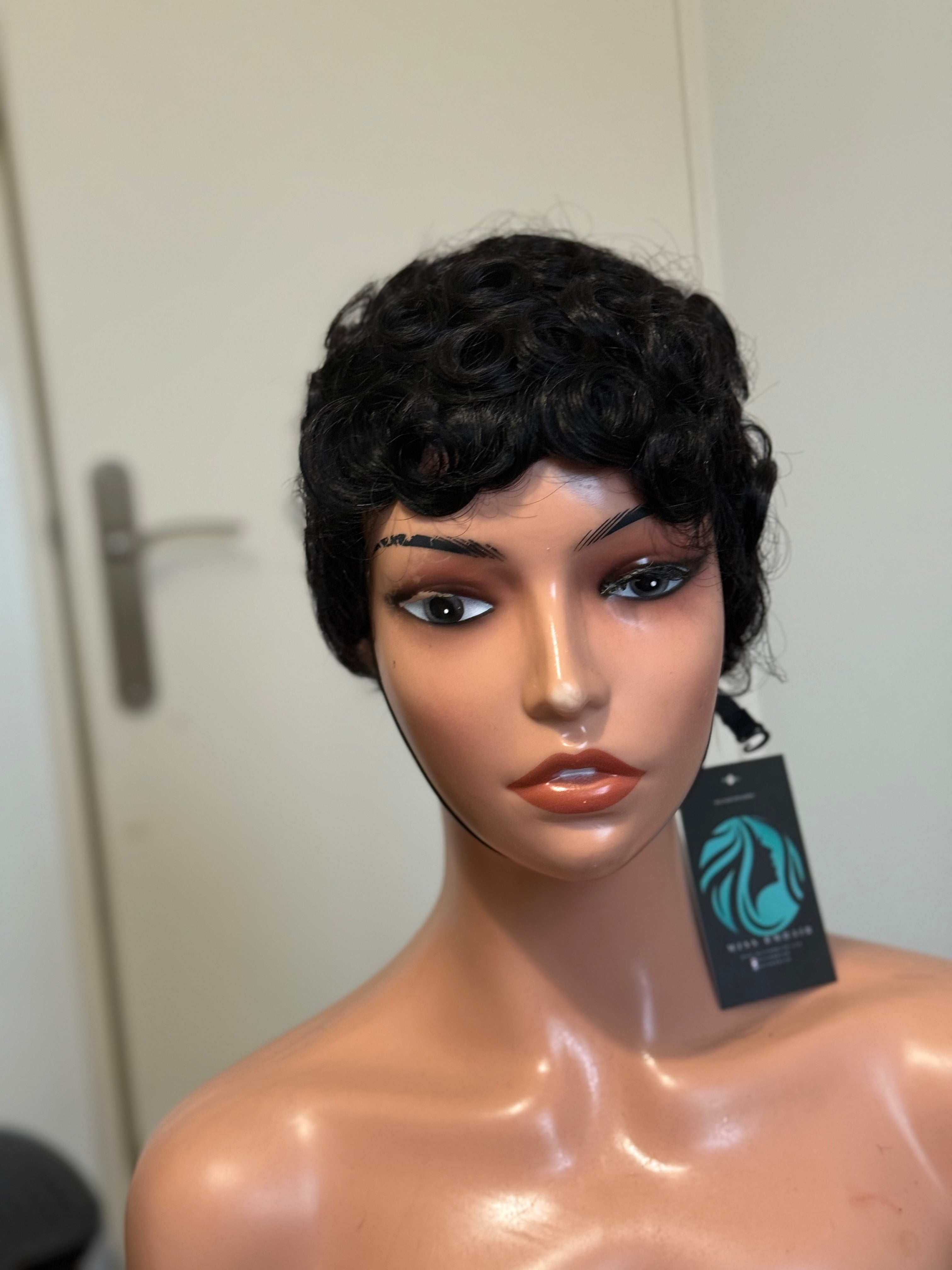 Perruque naturelle- pixie