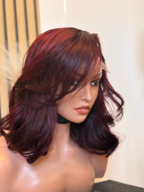 Perruque Cheveux Vierges Bordeaux Body Wave HD Lace 5x5 Glueless – Molly Wig