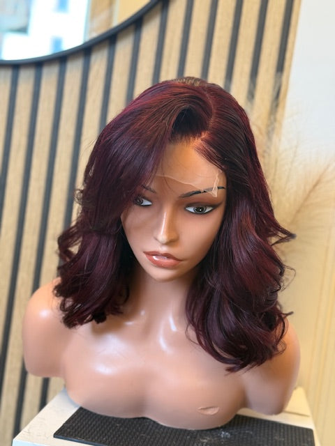 Perruque Cheveux Vierges Bordeaux Body Wave HD Lace 5x5 Glueless – Molly Wig