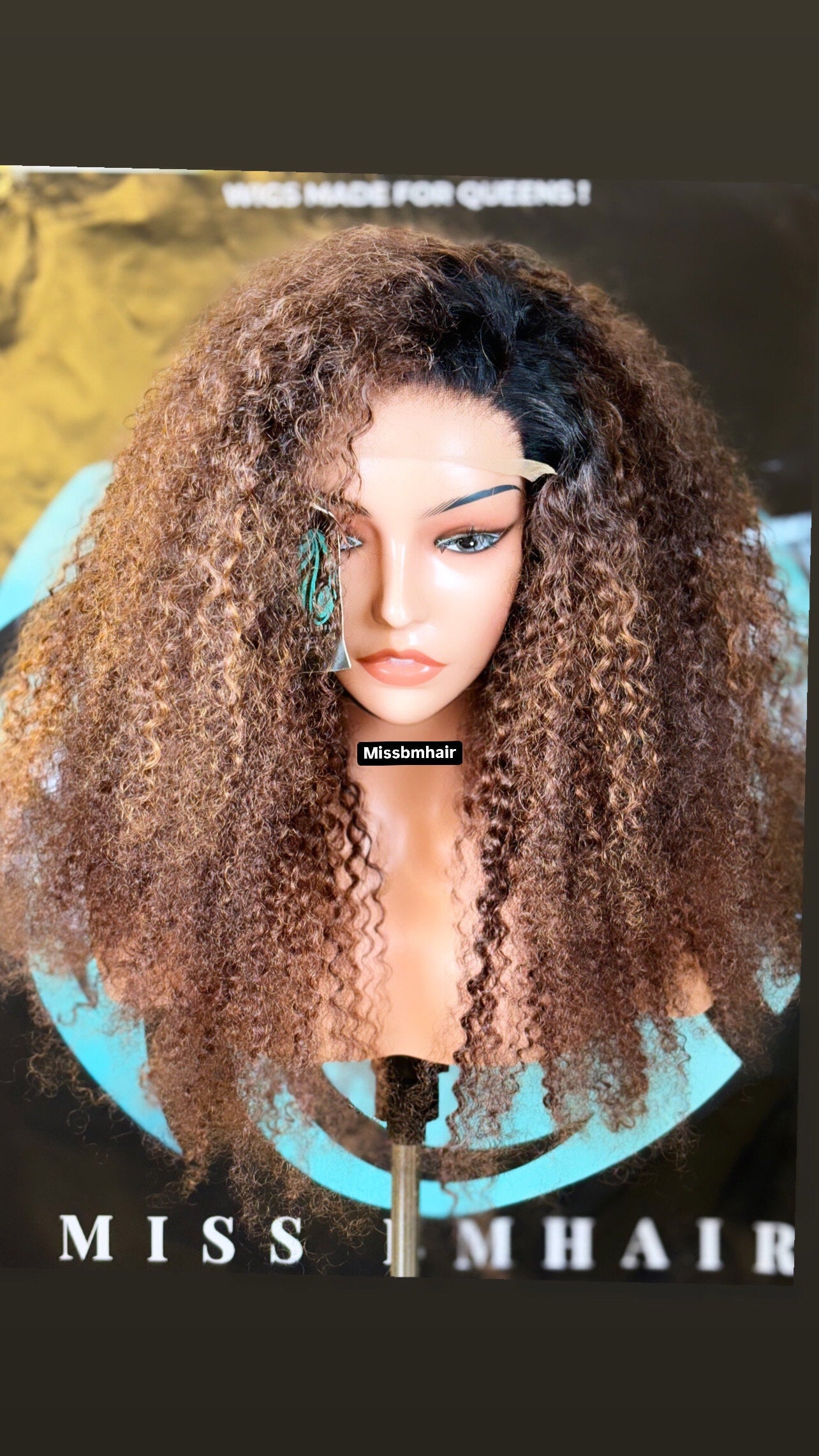 Perruque Cheveux vierges -Kinky curly Jeannette