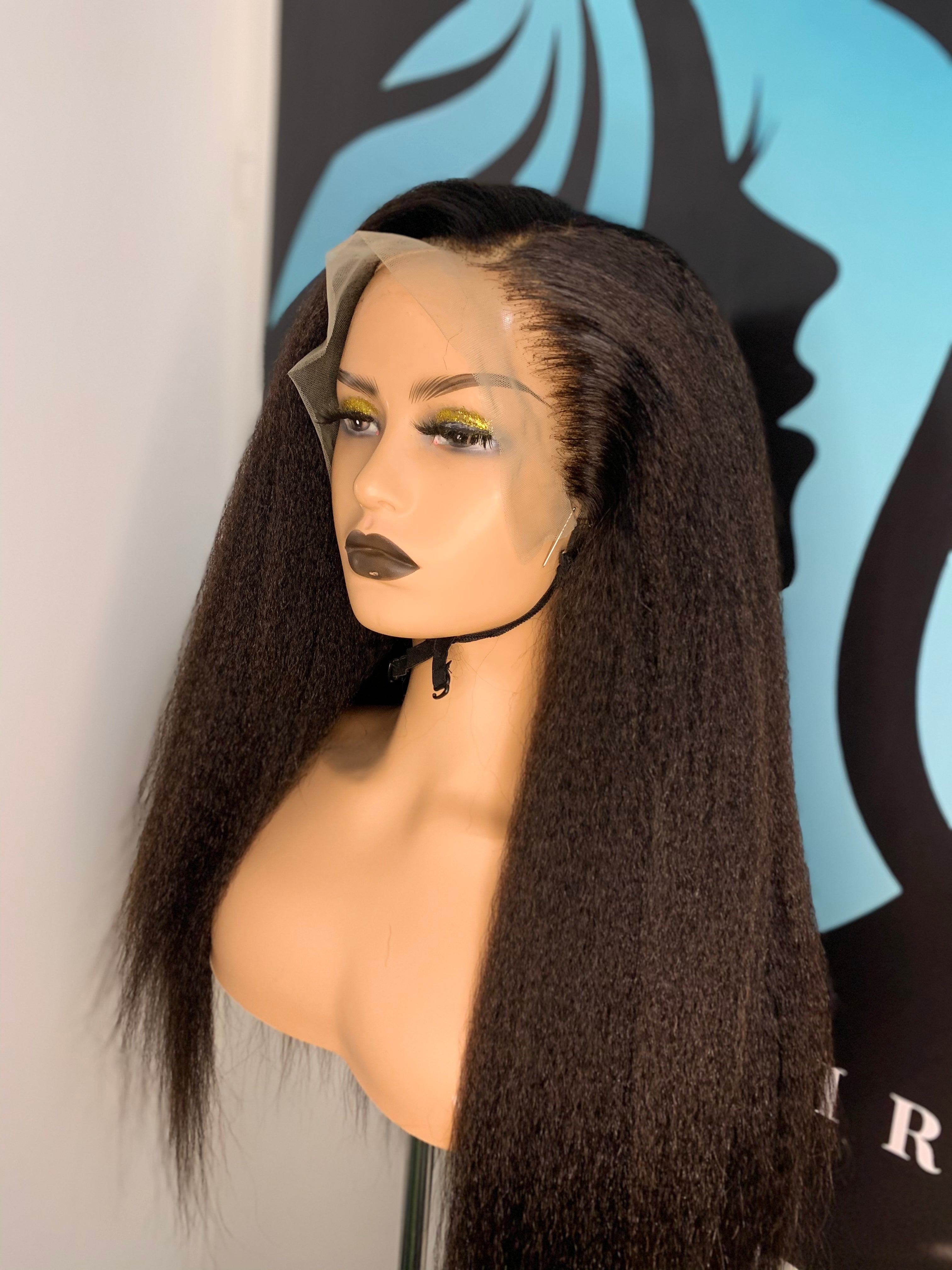 perruque kinky straight