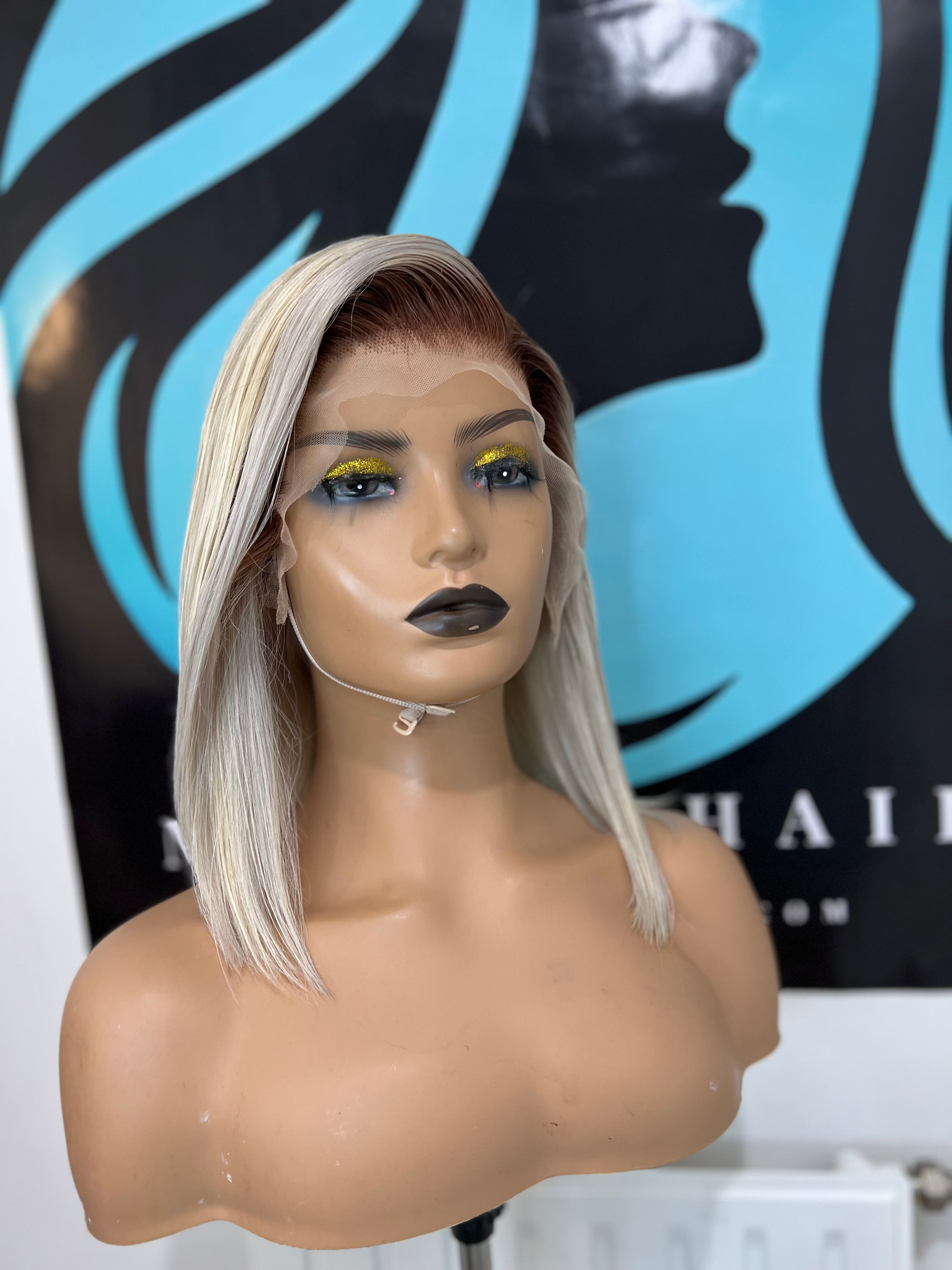 Perruque cheveux vierges- blonde Blondie