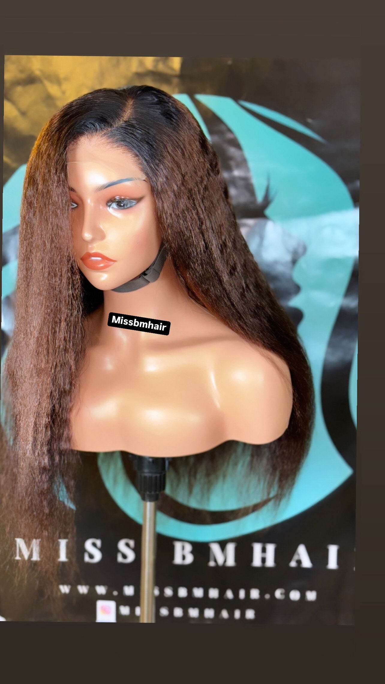 Perruque Cheveux vierges -darling châtain foncé