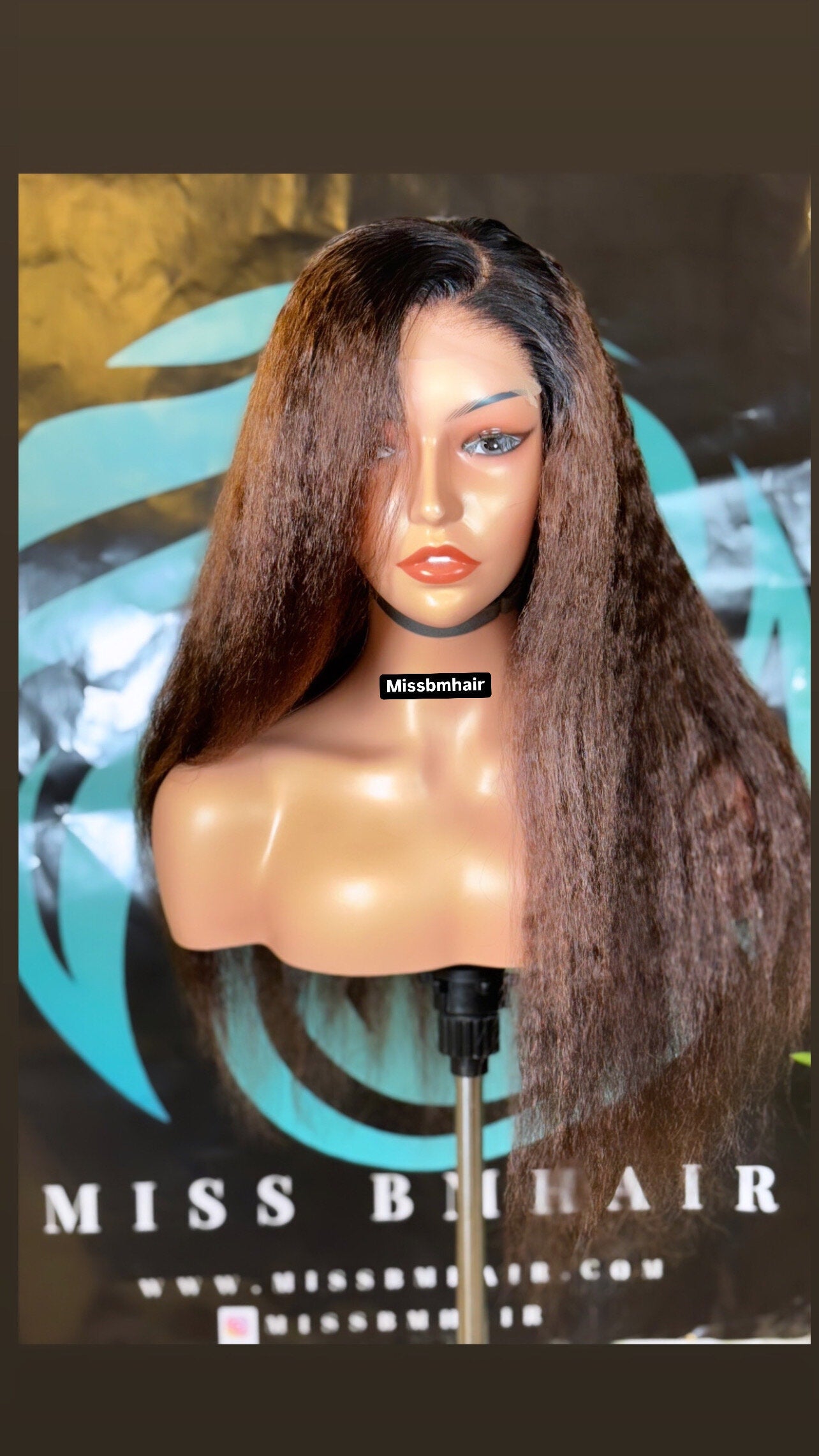 Perruque Cheveux vierges -darling châtain foncé