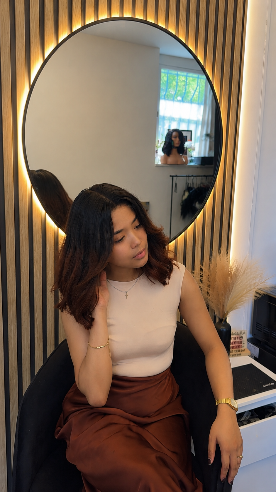 Perruque deep wave HD lace cheveux vierges volume naturel
