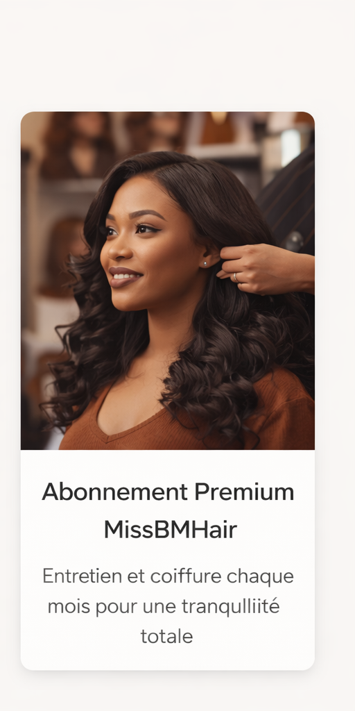 Abonnement Premium MissBMHair