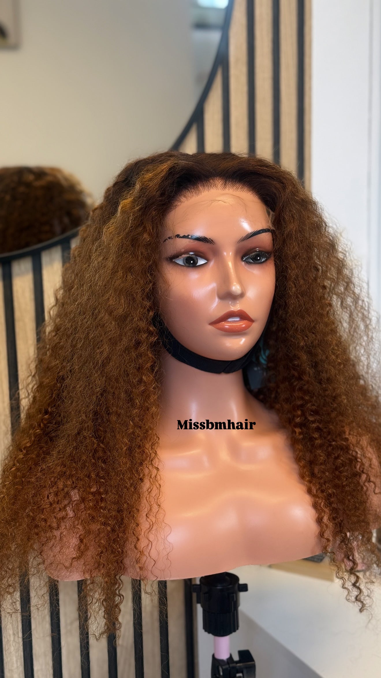 Perruque longue en cheveux humains avec mouvement naturel
