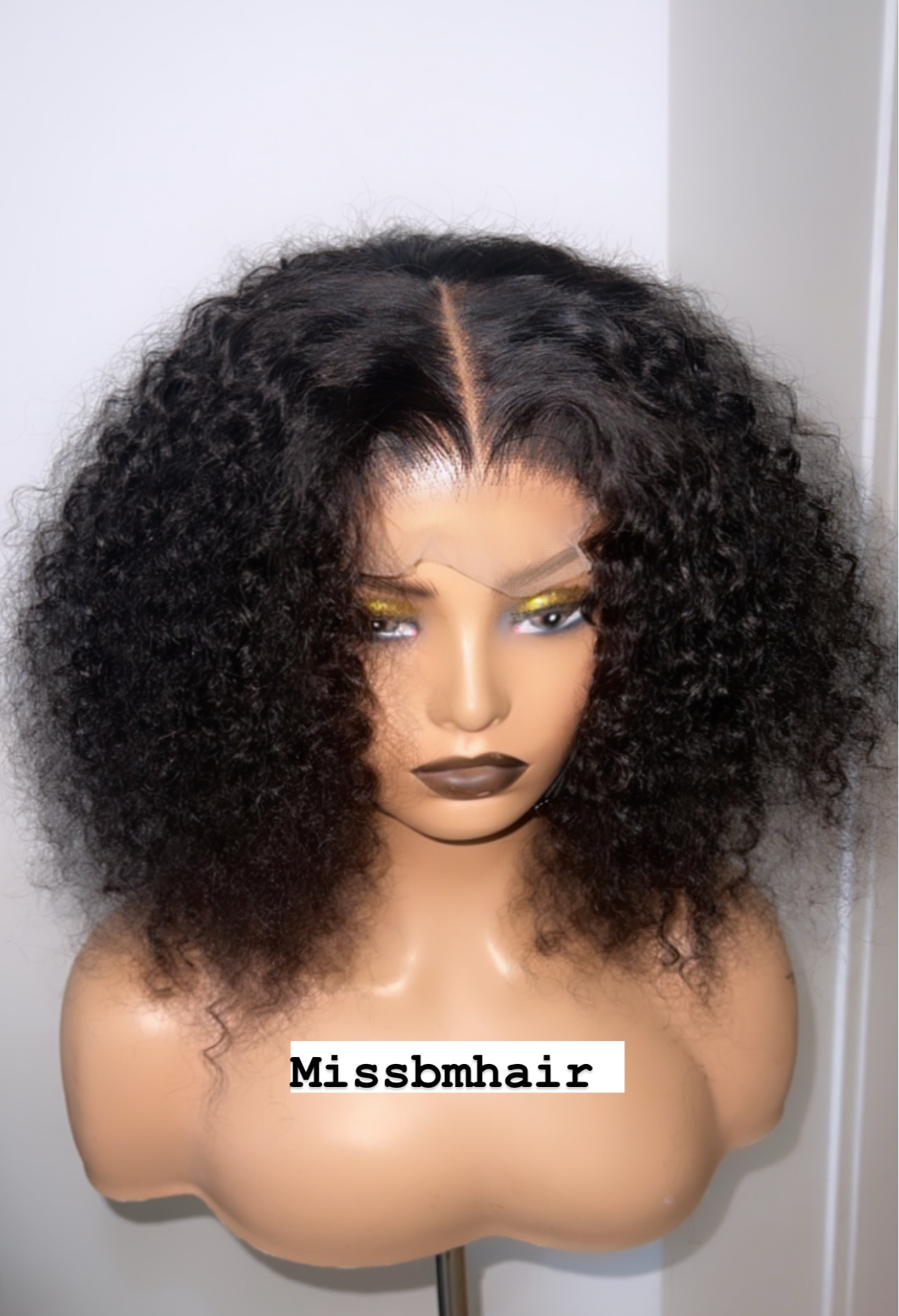 perruque front lace bouclée