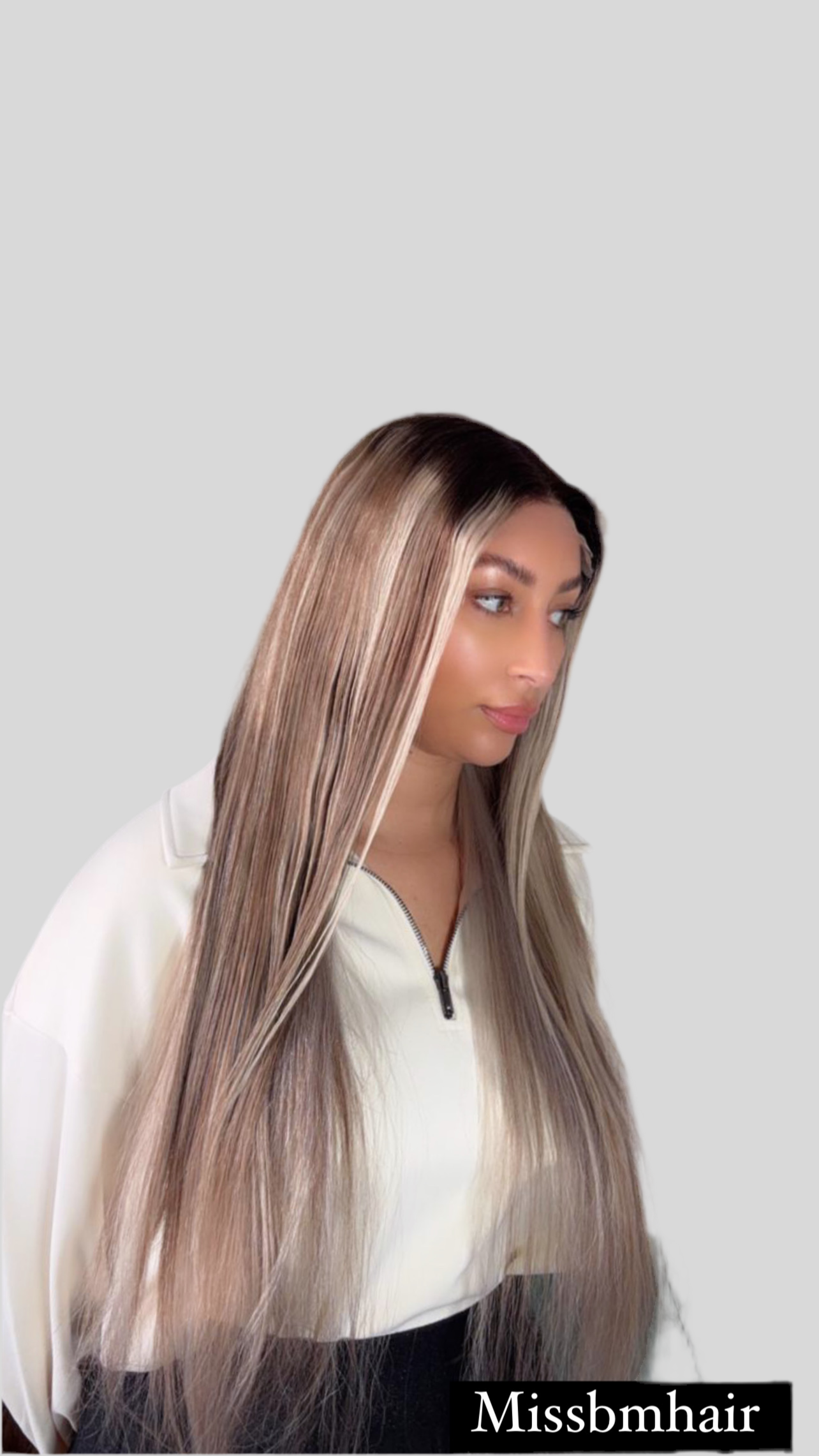 Virgin Hair Wig - Glueless Ash Blonde
