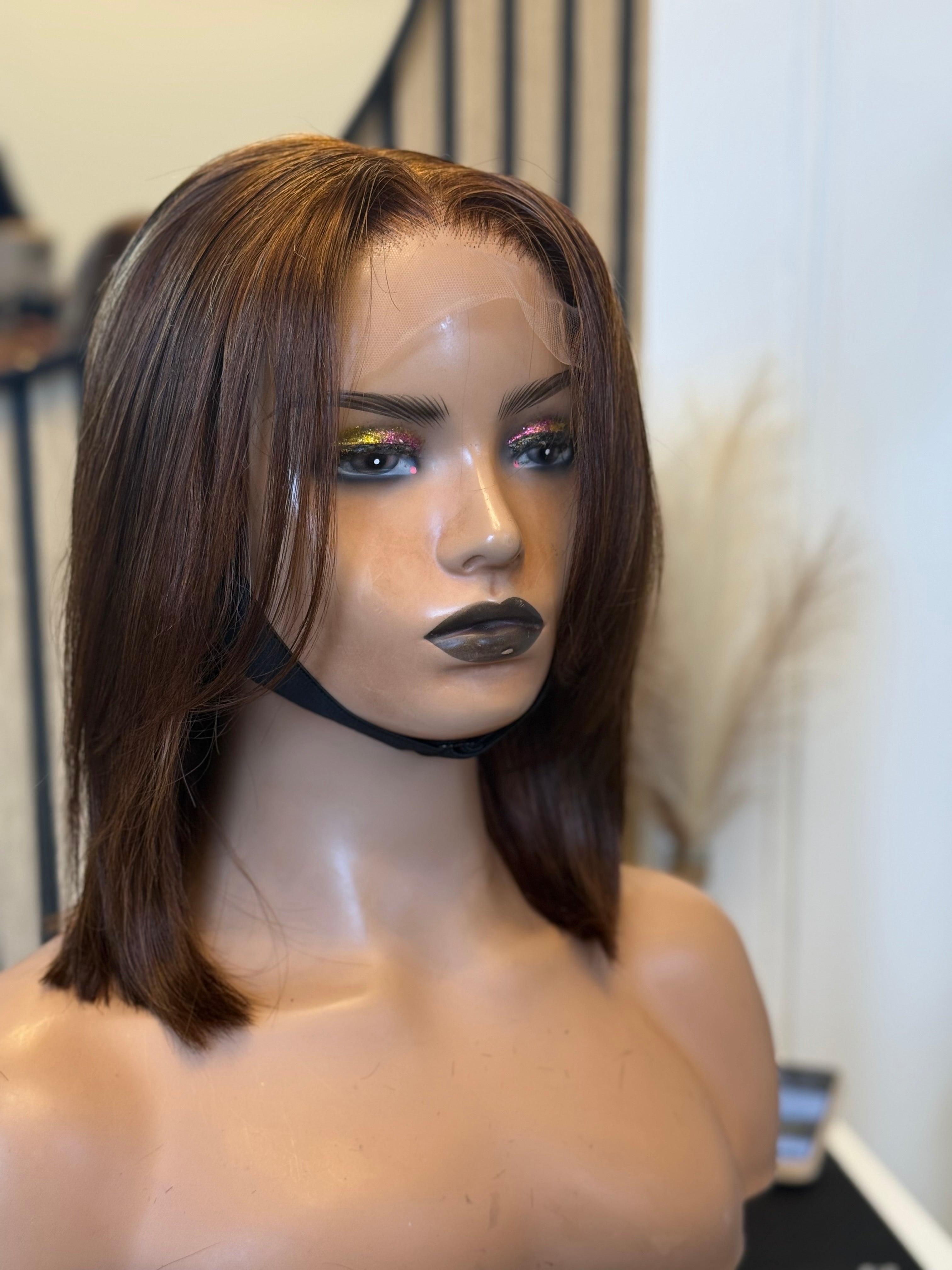 Virgin hair wig-honey bob